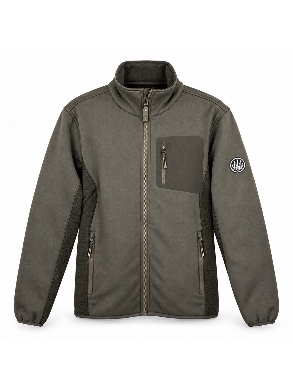 Beretta Smartech Evo Fleece Jacket Mens M Green Moss Polartec Full Zip Hunting